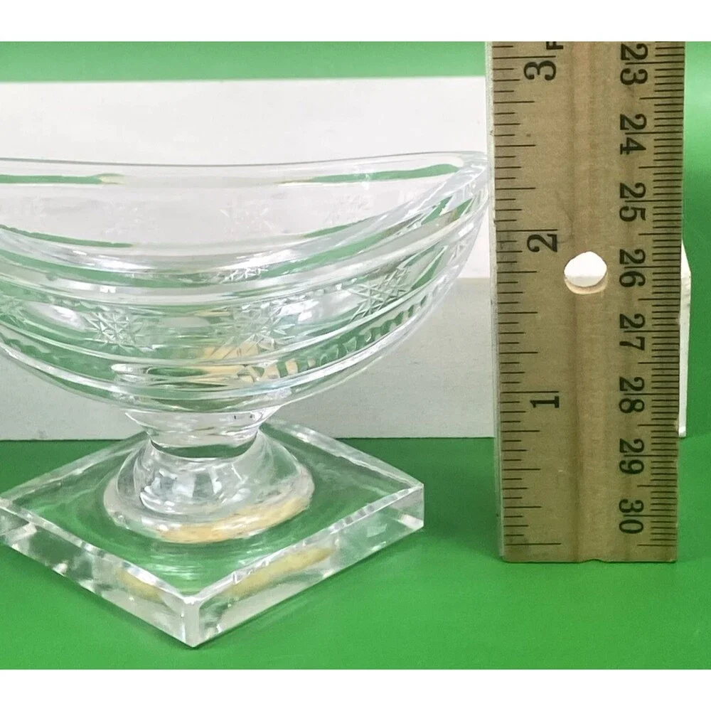 Vintage Waterford Crystal Araglin Salt Dip Cellars Boat Shaped